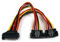 StarTech.com Adaptateur de Câble d'Alimentation en Y SATA 15cm - M/F - Répartiteur de Câble d'Alimentation Serial ATA 15cm - Adaptateur de Câble d'Alimentation en Y SATA (PYO2LSATA)