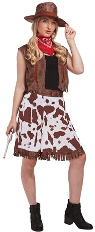 Henbrandt VERKLEIDUNG Erwachsene Cowgirl Kostüm für Damen - Cowgirl-Kostüm für Erwachsene (Einheitsgröße)