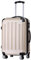 BEIBYE Zwillingsrollen 2048 Hartschale Trolley Koffer Reisekoffer Taschen Gepäck in M-L-XL-Set (Champagner, M)