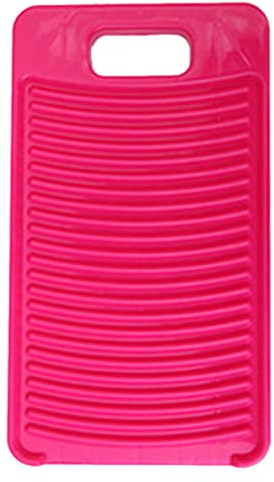 MZD Plastic Mini Washboard Washing Board for Kids Shirts Clean Laundry Lime (Pink)