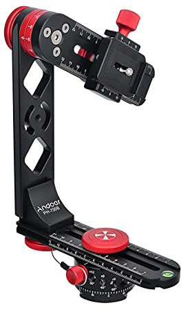Andoer PH-720B 720° Gimbal Head Panoramic Head Aluminium Alloy with Ball Head Quick Release Plate Carry Bag Max Load 22lbs for Nikon Canon Sony DSLR Camera