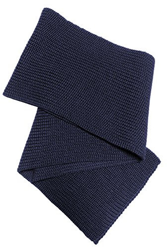 Blauer Peter - gestrickter Schal - Merino - 10 Farben, Farbe:Marine
