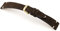 RIOS 1931 Hudson Uhrenarmband Wildleder Handarbeit Made in Germany Klassisch, Dunkelbraun, Goldene Schließe, 18 mm, Riemen