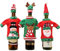 Gemini_mall® Christmas Wine Bottle Covers, 3 Pcs Red Wine Bottle Covers Bags Christmas Decoration Christmas Party Dinner Table Decor Xmas Gifts Stocking Fillers (3pcs Style F)