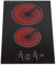 SIA CERH30BL 30cm 2 Burner Domino Ceramic Electric Hob In Black | Knob Controls