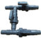 SPIRATO Bypass 3 voies pour piscine solaire et pompe à chaleur 32-38 mm souple avec 3 valves d'arrêt