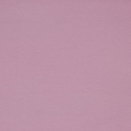 Jerseystoff Uni Meterware Tex Standard 100 zertifiziert 69 Farben zur Auswahl Uni + Meliert (044 I Lavendel, 50 x 150cm)