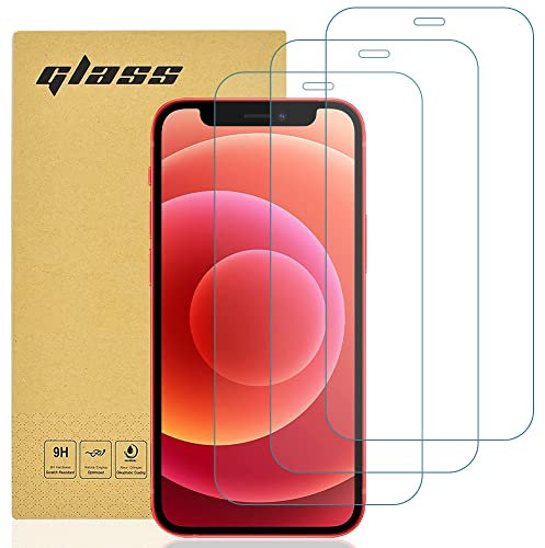 gueche [3 Unidades Protector de Pantalla para iPhone 12 Mini, Cristal Templado para iPhone 12 Mini Fácil Instalación, Vidrio templado 9H,Alta Definicion,Anti-Arañazos