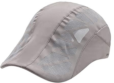 Cappellino Uomo Con Visiera Cotone Piatta Cap Hat All'aperto Elegante Hip Hop Vintage Berretto Baseball Cappellino Casuale Estivo Regolabile Traspirante Cappello Baseball Cappello Visiera