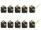 Micvtve 10 PièCes SéRies Bricolage Mouvement Silencieux Mains Mur Horloge à Quartz MéCanisme de Mouvement Outils de RéParation Partie Horloge