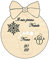 Nitek Weihnachtskugel 2022 meine erste Weihnachten aus Holz Weihnachtsschmuck Ø 10cm Weihnachtskugel Originelle Geschenkidee Made in Italy, Holz