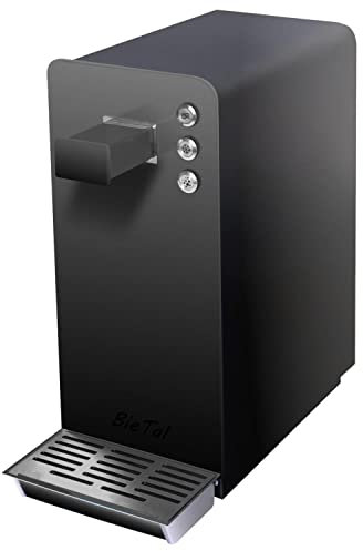 BieTal® Wassersprudler BT-15 Tafelwasseranlage mit Kühlung Sprudelwasser Trinkwasser Wasserspender 15 L/h - Schwarz