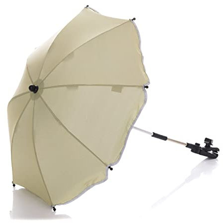 Fillikid Universal Sonnenschirm Sonnenschutz für Kinderwagen & Buggy & Jogger - UV Schutz 50+ / 65 cm Durchmesser/Sonnenschirm biegsam/Universalhalterung für Rund- und Ovalrohre