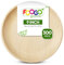 FOOGO Green 300pcs Assiettes Jetables Feuille de Palmier, 23cm Grandes Rondes, Écologique Biodégradable Compostable Comme Assiettes Bois, Bambou, Papier, Plats Chauds, Mariage, Pique-Nique, Fête
