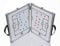 Sportacular Gear klappbare Taktiktafel Fußball BEIDSEITIG verwendbar inkl. Zubehör | Coachboard Professional | Stabiler Alu-Rahmen (45x30)