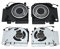 Tangxi DC 12 V CPU-Lüfter für MI-Laptop, Interner Ersatz-CPU-Lüfter für MI 171502 AA AO AD AB AQ AK AM AN GTX1060 RTX2060 C020 Notebook, 15,6-Zoll-CPU-Lüfter (CPU+GPU)