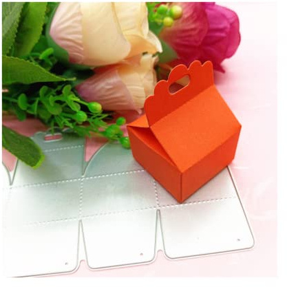 Sredwtk Geschenkbox Stanzschablonen Schachteln Box Cutting Dies Prägeschablonen Stanzformen Schablonen Für Scrapbooking, Fotopapier 3D Karten Handwerk Prägen DIY Herstellung Geschenk