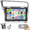 CAMECHO 10.1 Pollici Autoradio Android 13 per VW Golf 7 2013-2018 con Navigatore Satellitare, Doppio Din Radio con Schermo con Bluetooth WiFi FM/RDS SpiegelLink+Telecamera Posteriore+Canbus+Mic