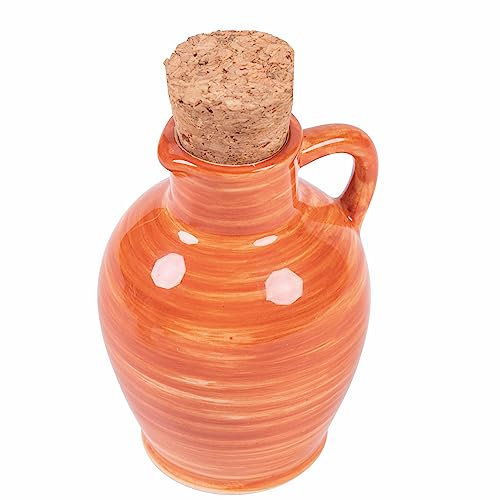 Mini Anfora oliera 95 ml in ceramica tappo in sughero, Masseria
