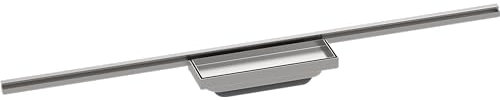hansgrohe RainDrain Minimalistic - Fertigset Duschrinne, befliesbare Abflussrinne 900mm, Bodenablauf Dusche