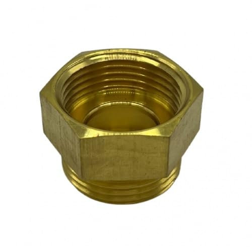 Muffennippel AG/IG 3/4 Zoll Flachdichtend Messing Solarindustrie Heizungstechnik