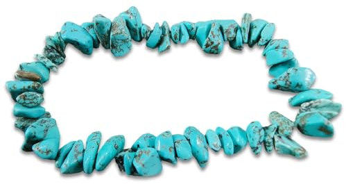 Armbänder aus rohen Edelsteinen (Türkis)