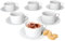 MamboCat Carla Kaffeetassen mit Untertassen für 6 Personen I weiße Porzellan-Set für Frühstück & Kaffee I Je 6X Teetassen 180ml & Untertassen I Schlichtes Geschirr für Zuhause, Gastro, Hotel, & Co