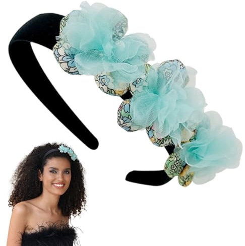scicent Haarband Spitze Blumen Stirnband Damen Mode Haarreifen Retro Spitze Haarbänder Haarschmuck für Jahre Party Karneval 16315