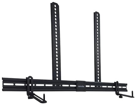 Cenoka Soundbar TV Mount – Universal Soundbar Mount for Soundbars with and without Holes – Heavy duty - Up to 10kg support, Max VESA 600x400mm - Adjustable supports
