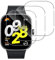 GEEMEE per Xiaomi Redmi Watch 4 Pellicola Vetro Temperato, 【3 Pezzi】 Durezza 9H Copertura Completa Protezione Schermo Vetro Temperato Anti Graffi Protector per Mi Redmi Watch 4 (Trasparente)