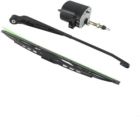 12V Scheibenwischermotor 105° Wischerblatt 400mm Wischerlänge für Traktor Boot Wohnmobile