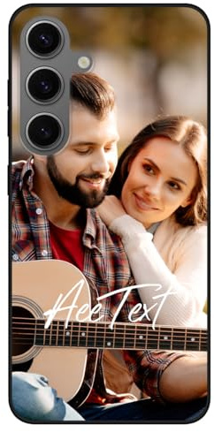 Coque personnalisée Photo pour Samsung Galaxy S24 5G Personnalisable Étui Logo Votre Image Texte Personnalisable Créez Votre Propre Cover de Protection Custom Housse Cadeau en TPU Souple Case