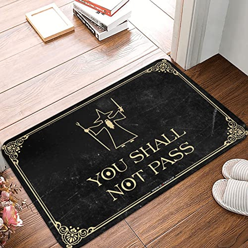 PITFS Fußmatte für den Außenbereich, lustig, Aufschrift You Shall Not Pass, 40 x 60 cm