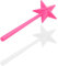 2PCS Magical Wand Salt and Pepper Shakers, Seasoning Spice Stars Stick Refillable Pentagram Shape Dispenser for Kitchen Halloween Christmas Salt Pepper Wands (Single Hole)