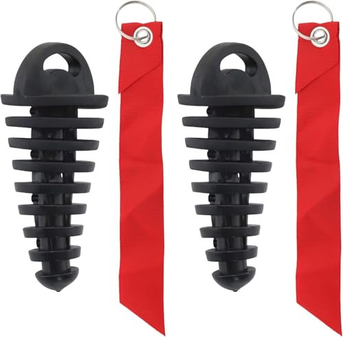 Mtanlo 2 Stück Schalldämpfer Auspuff Waschstopfen, Endschalldämpfer, Gummistopfen für Motorrad-Auspuffrohr, für Motorräder, Dirt Bike, 2-Takt, Schalldämpfer