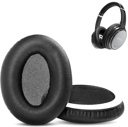 Hiearcool L1 HiFi Stereo Ersatz-Ohrpolster, kompatibel mit FITFORT Hiearcool L1 HiFi Stereo Wireless Kopfhörern, Ohrpolster (Proteinleder/Memory-Schaumstoff)