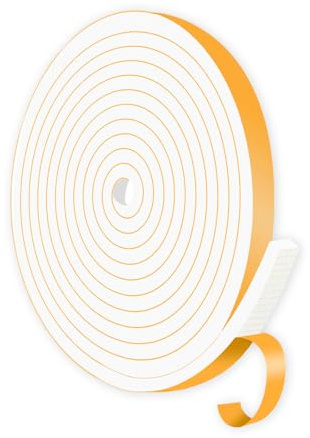 Weather Stripping Door Seal,Weather Stripping,Soundproof,Cold Insulation,High Density CR Foam Insulation Tape for Door, Front Door Frame, Windows,White (White,1/2 in x 1/4 in x 13Ft)