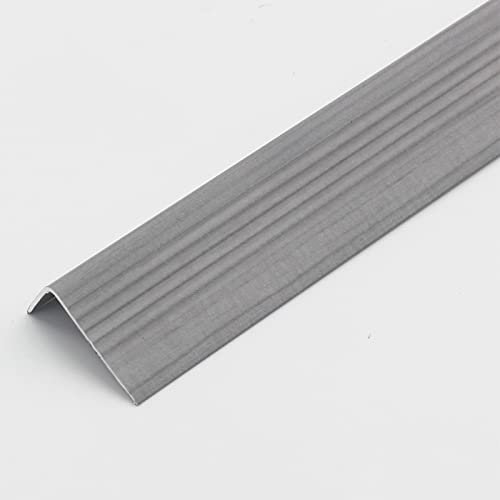 Bodeneinfassung, L-Form-Eckschutz für Treppenstufen, Fliesen, Vinylböden und Laminat, Aluminium, wasserdicht