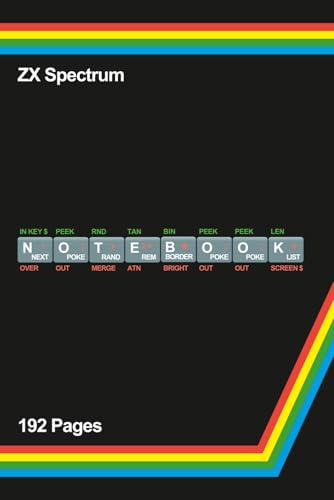 Sinclair ZX Spectrum Notebook | Speccy Notepad ideal gift for retro gamers, nostalgia lovers | The computer that defined a generation: 192 Pages