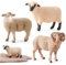ERINGOGO 1stück Realistic Sheep Model Simuliertes Schaf Spielzeug Für Junge Mädchen Tischdeko Aus Kunststoff Kreatives Schaf Ornament Für Wohnräume Beige Vivid Design Für