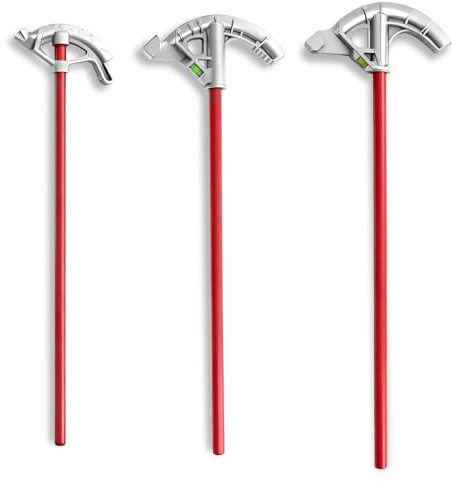 Otoolling 3 Set Aluminum Conduit Pipe Bender for 1/2 & 3/4 & 1 Emt Pipe, Imc Tube, Rmc Tube & Rigid Bending Tool with Foot Pedal & Degree Marks, Manual Hand Metal Bender