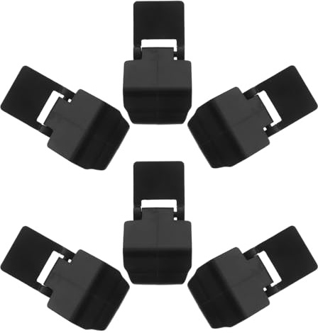 Cabilock 6pcs Turtle Terrarium Clips Black Abs Anti-escape Lock Reptile Aquarium Lid Clips Easy to Use Aquarium Lid Buckles for Secure Enclosures