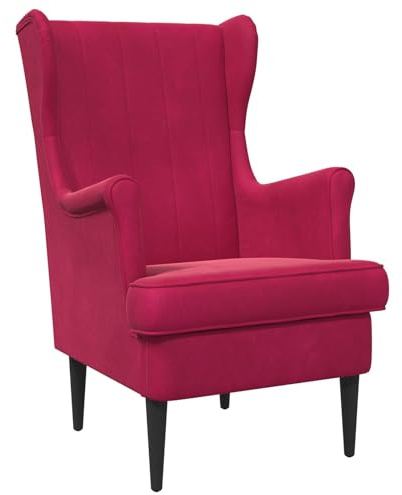 vidaXL Sessel Weinrot Samt