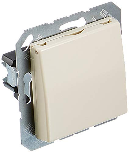 Jung 1520 KL Schuko Steckdose 16 A 250 V mit Klappdeckel Serie AS 500, Beige, 250 V