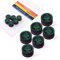 CUESOUL 6 Stück 9 Layer-14mm Pigskin Queue Spitzen für Billiard (Super Soft)