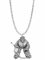 Eishockey Net Minder Sport PP-SP12 Emblem aus englischem Zinn auf einer Halskette aus 925er Sterlingsilber 76,2 cm