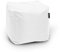 BuBiBag Sitzpouf für Outdoor Sitzsack, Fußhocker ideal für Gaming Sitzsäcke, Wetterfest, Outdoor Pouf (45x45x45cm, Weiß)
