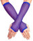 Classic Elbow Length Fishnet Gloves - Royal Blue