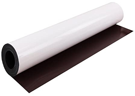 MagFlex® 620mm Wide Flexible Magnetic Sheet - Gloss White (1 Metre Length)