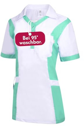 Clinotest Damenkasack Julia - 95 Grad waschbare, kochfeste Kasacks ohne Einlaufen - Kasack aus 65% Polyester, 35% Baumwolle - Pflege Berufsbekleidung für Krankenschwester, Altenpflege, Kosmetik UVM.